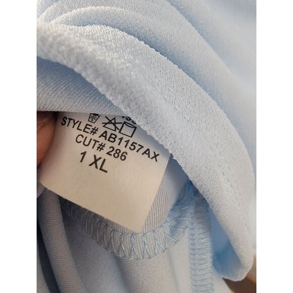 Light Blue AIME Womens Ruffle Hem Skirt 1XL - Picture 4 of 4